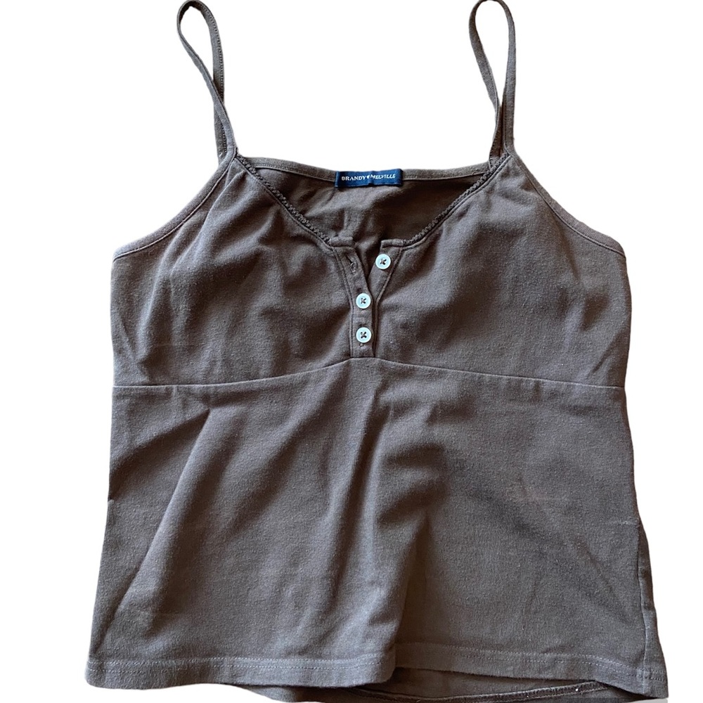 brandy melville brown tiffany tank